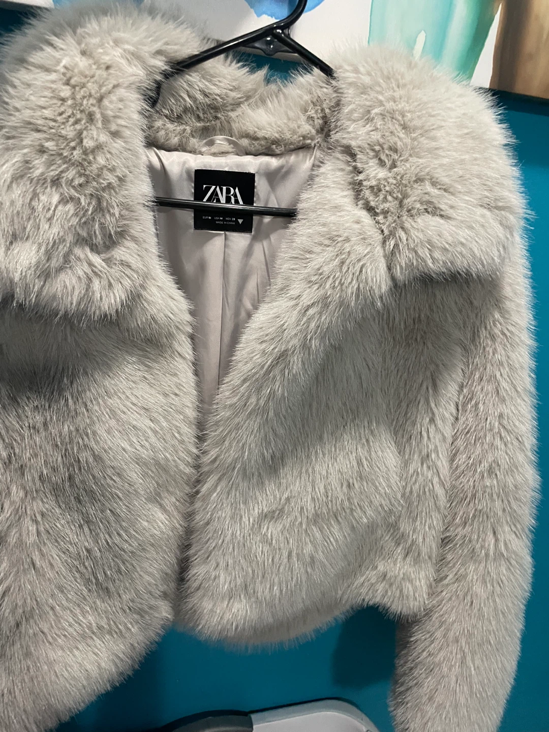 Zara Faux Fur Jacket - Size M