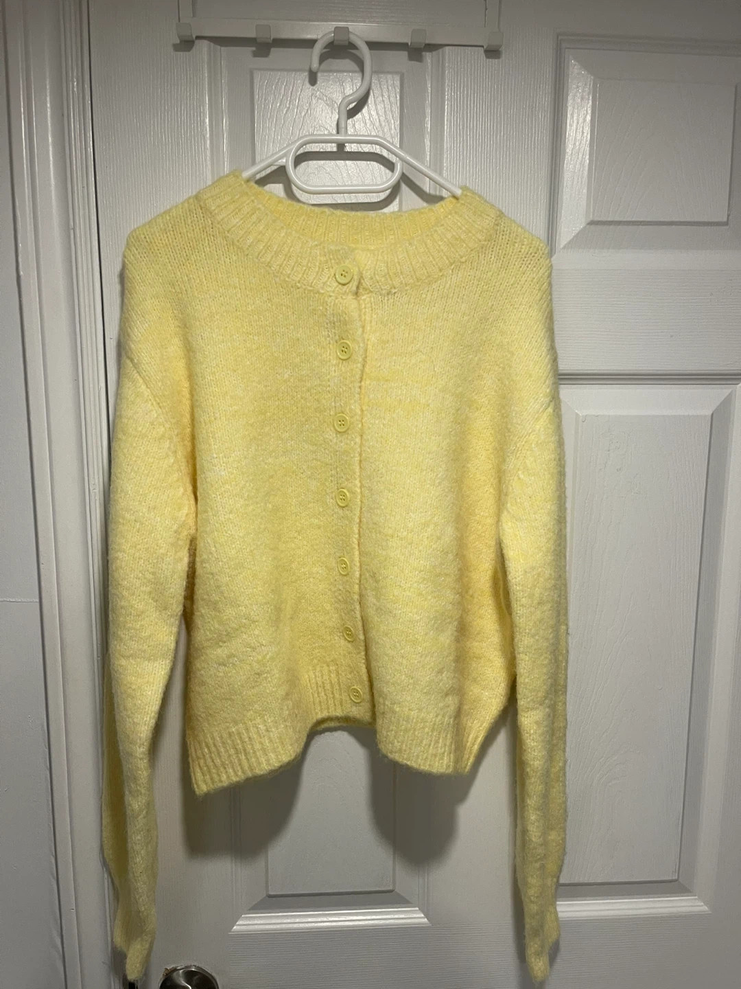 Yellow Button-Up Cardigan