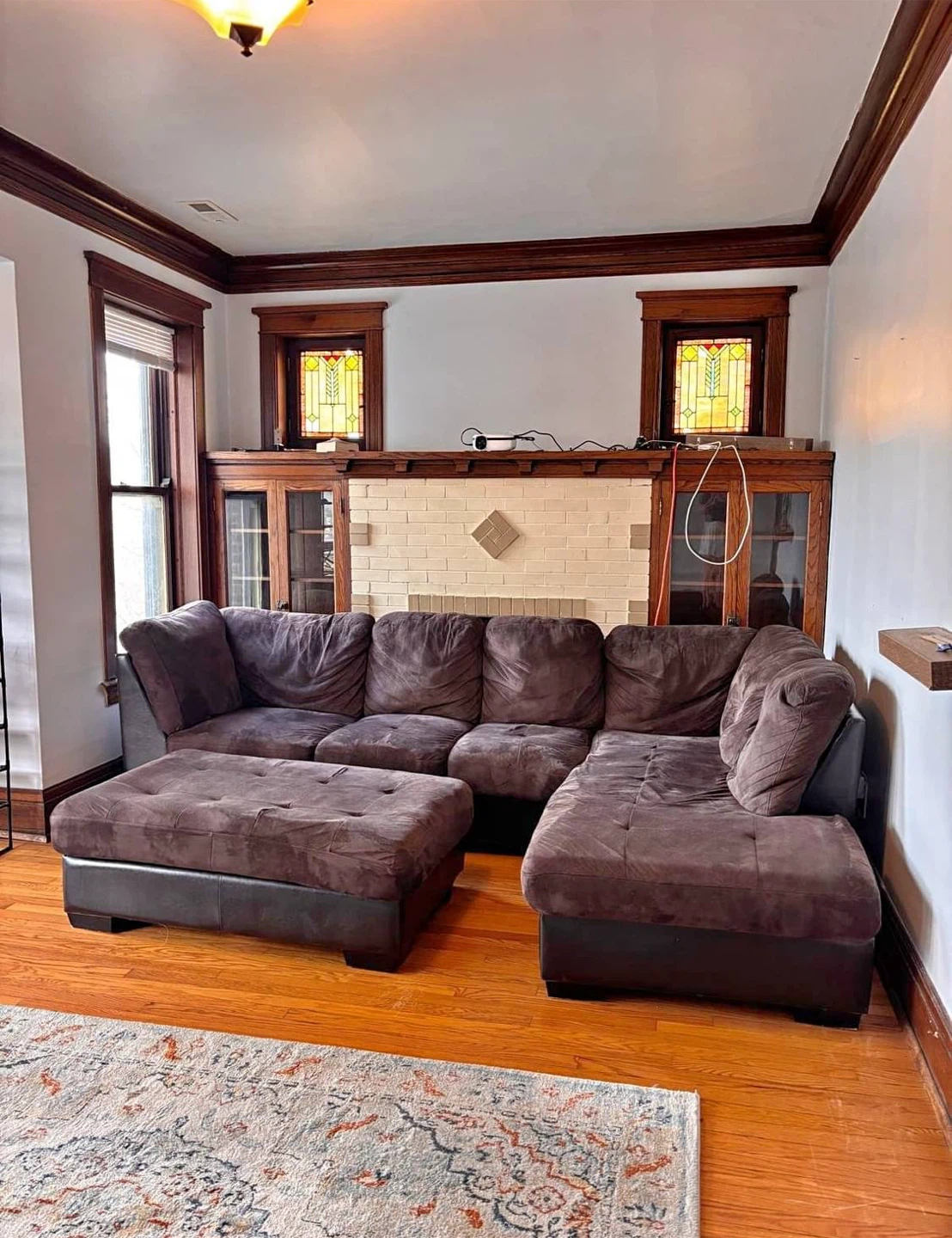 Sectional Sofa with Ottoman