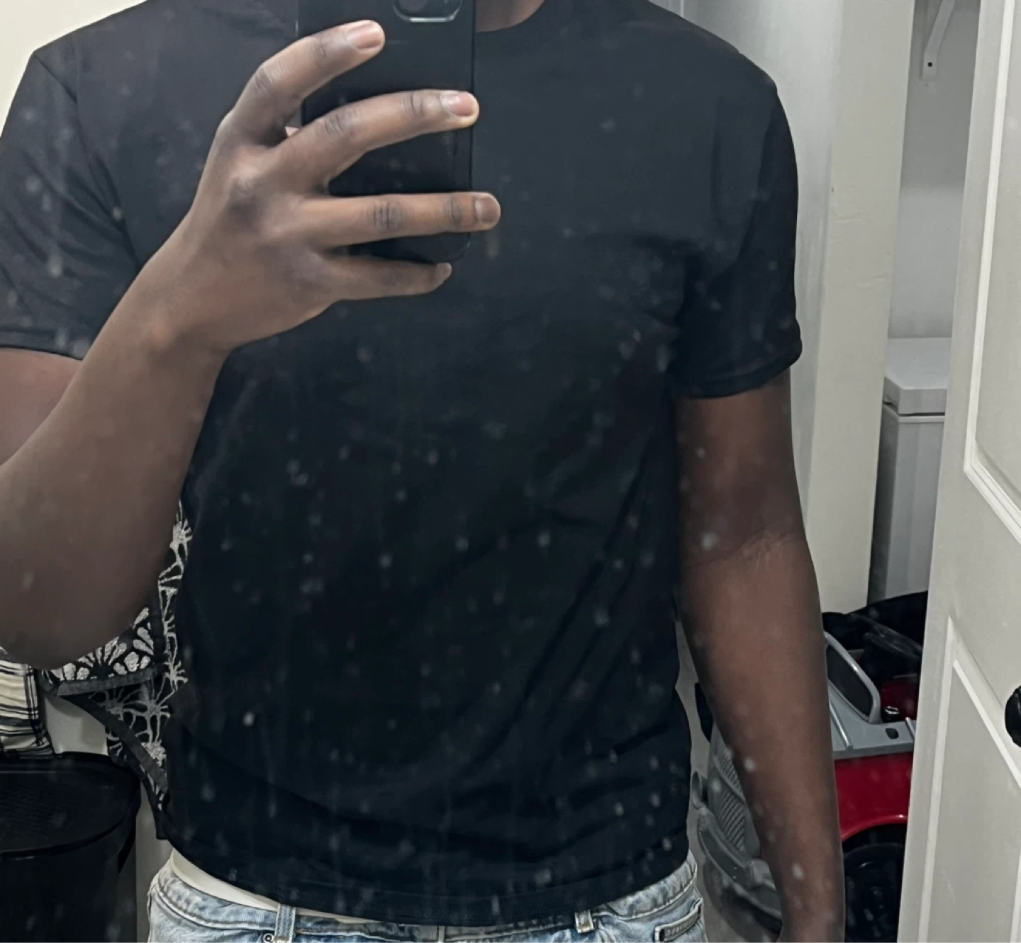 Plain black t-shirt - photo 3