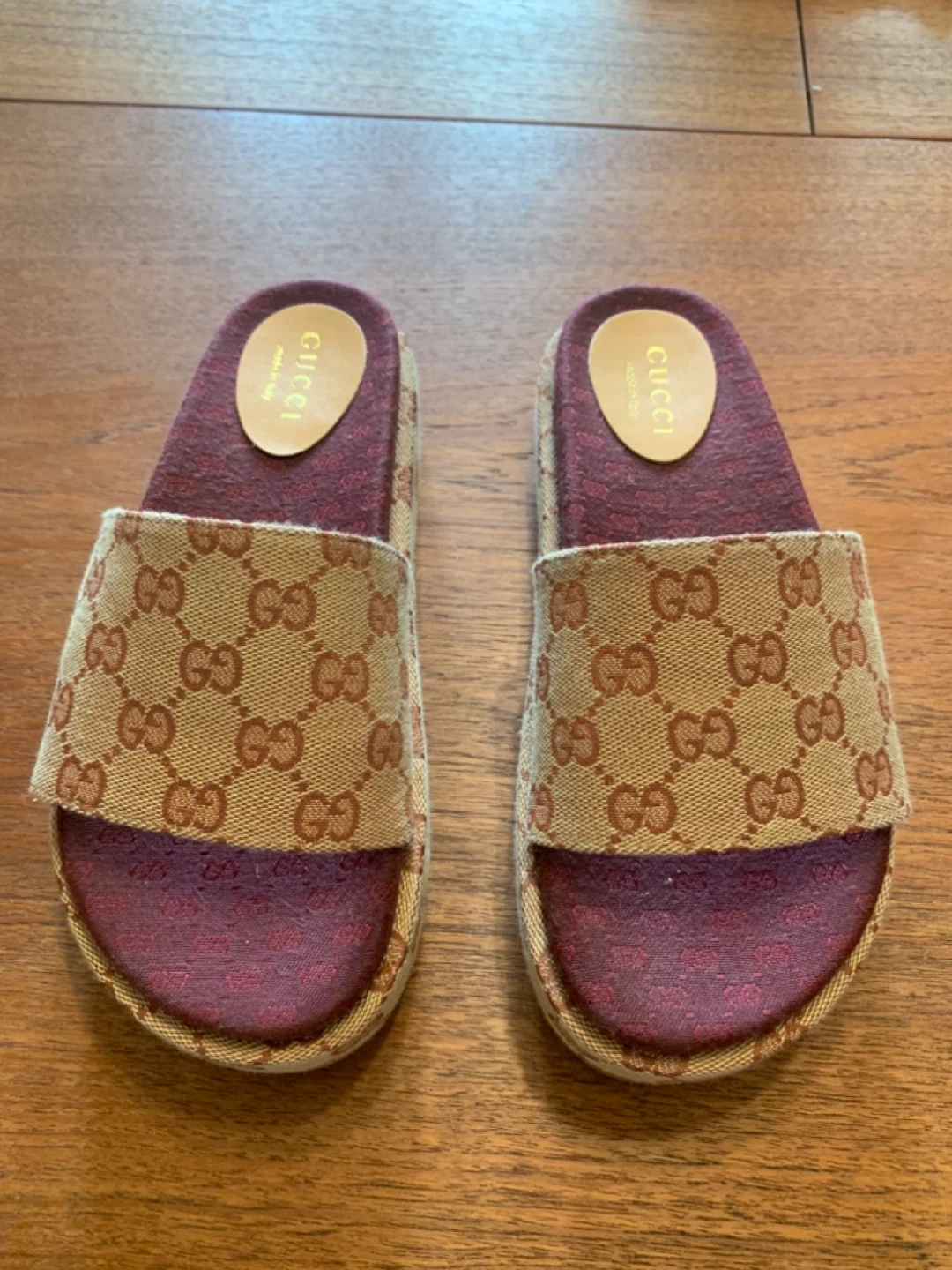 Gucci Monogram Slides