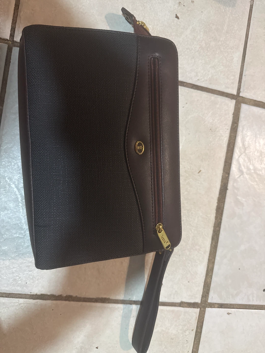Brown Leather Clutch - Yeedda & Golden Bird - photo 3