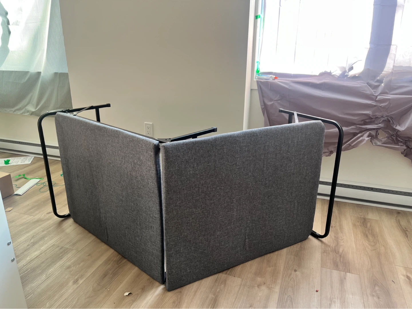 Grey Fabric Folding Table - photo 2