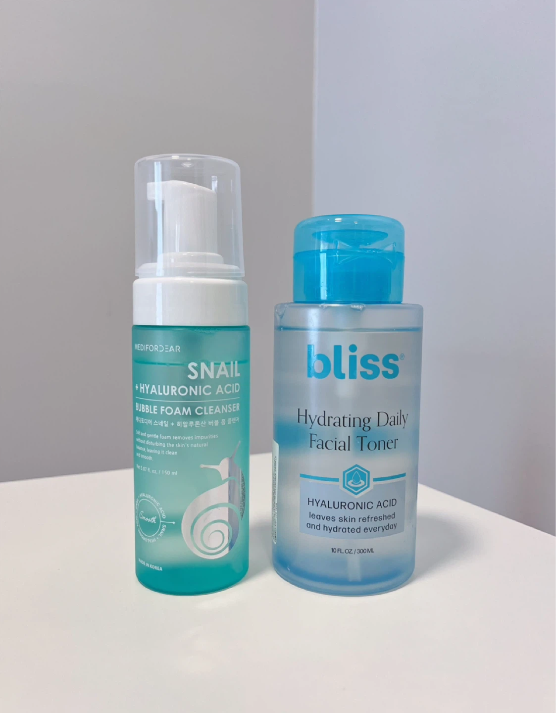 Acid Bubble Foam Cleanser & Bliss Hydrating Facial Toner