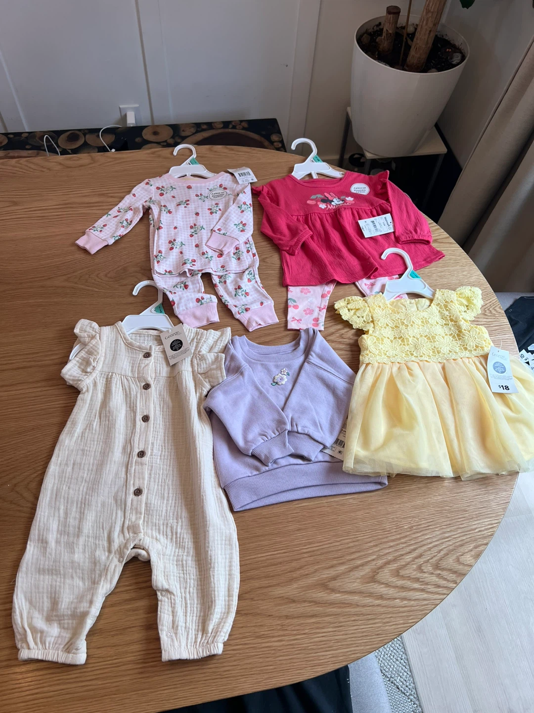 Brand New 5-Piece Toddler Girl Set (George Brand) - Size 3-6M
