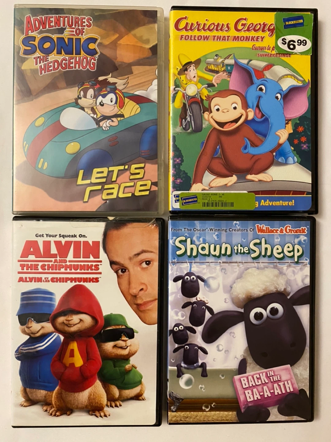 DVD and Blu Ray Bundle of 10 Kid's Movies