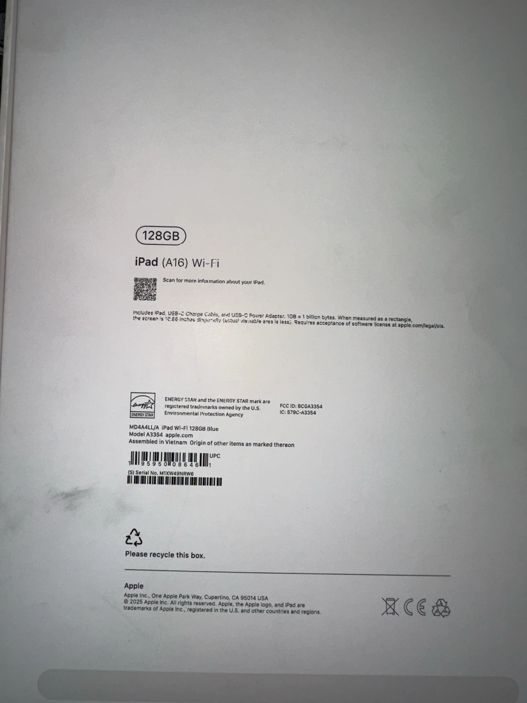 Apple iPad (A16) Wi-Fi 128GB Blue - photo 3