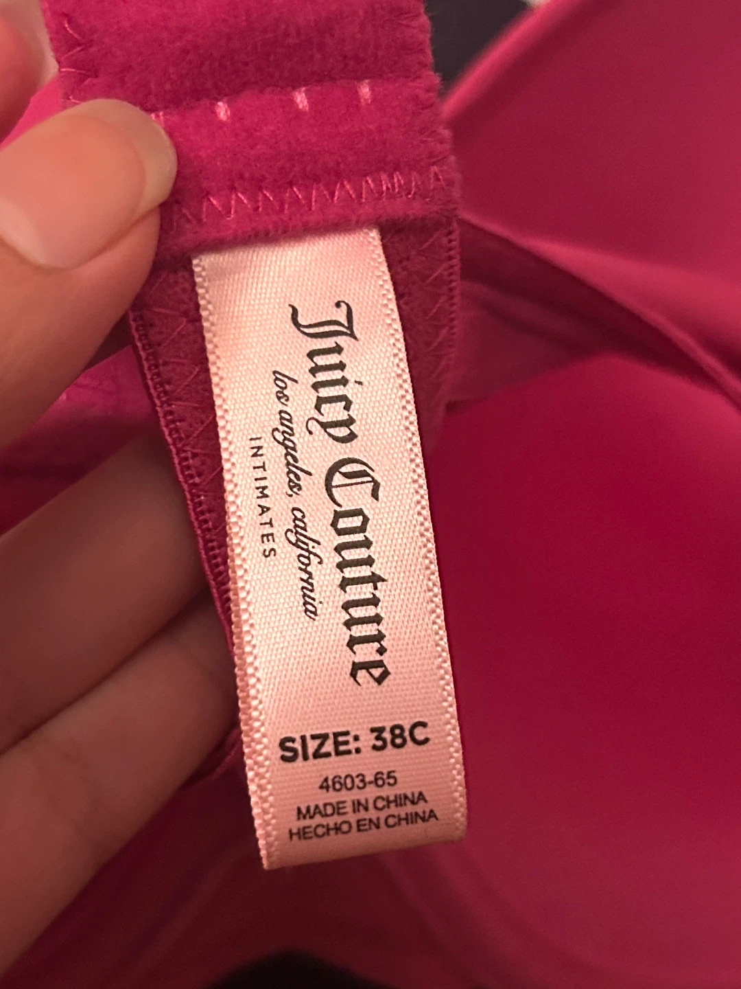 Juicy Couture Pink Bra 38C - photo 2