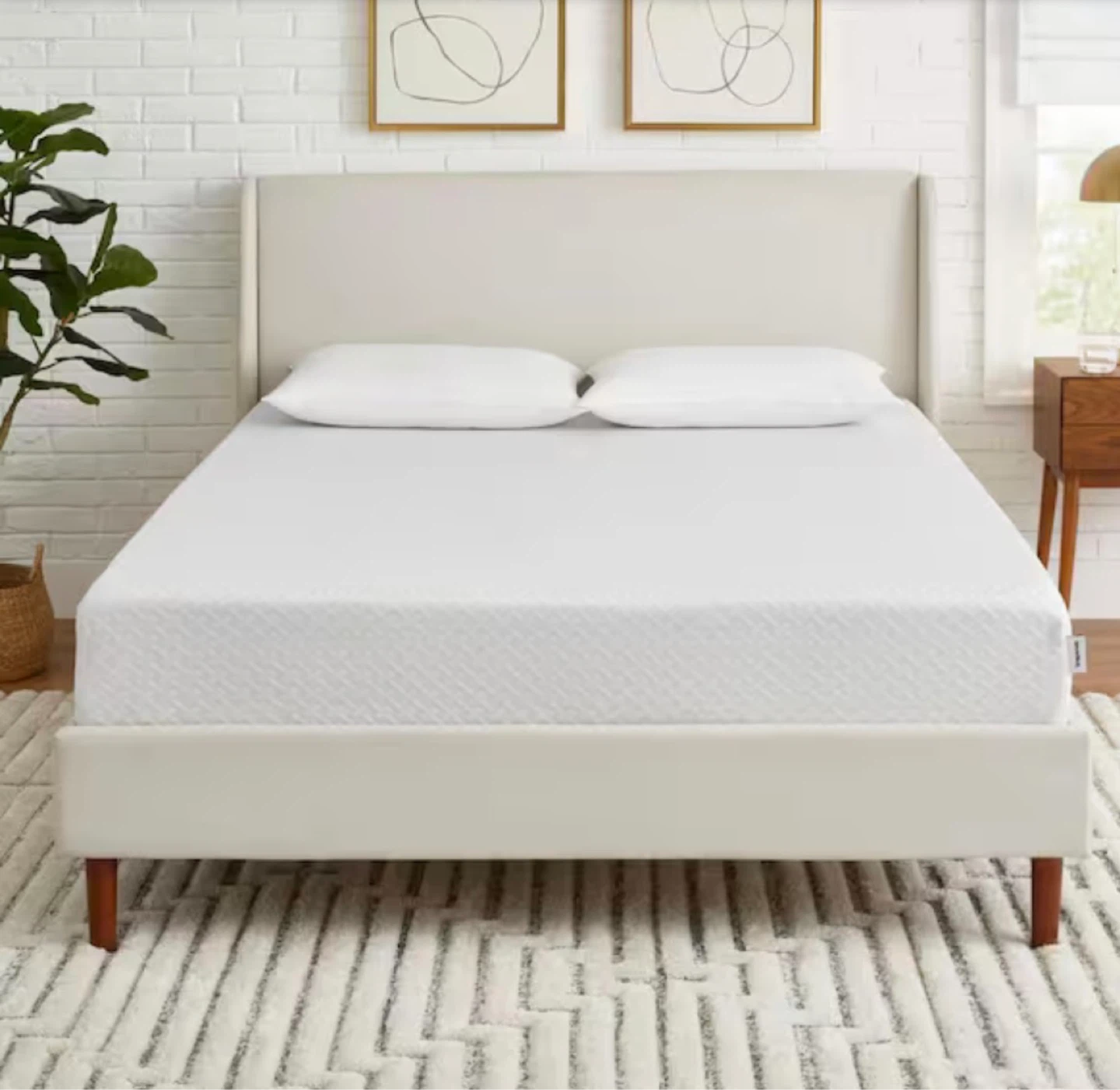 Queen memory foam 13” med firm mattress
