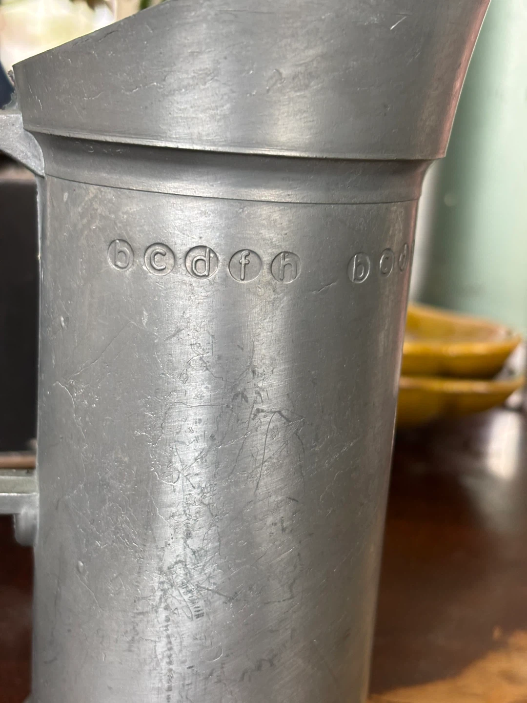Pewter 1/2 Liter Stein
