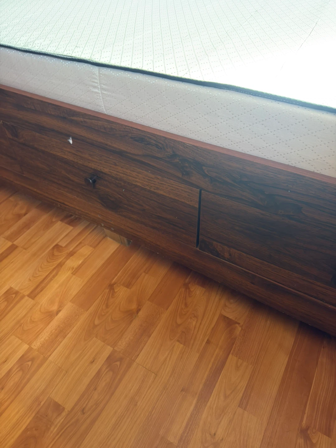 Twin Bed Frame with Headboard and Storage Drawer - photo 2