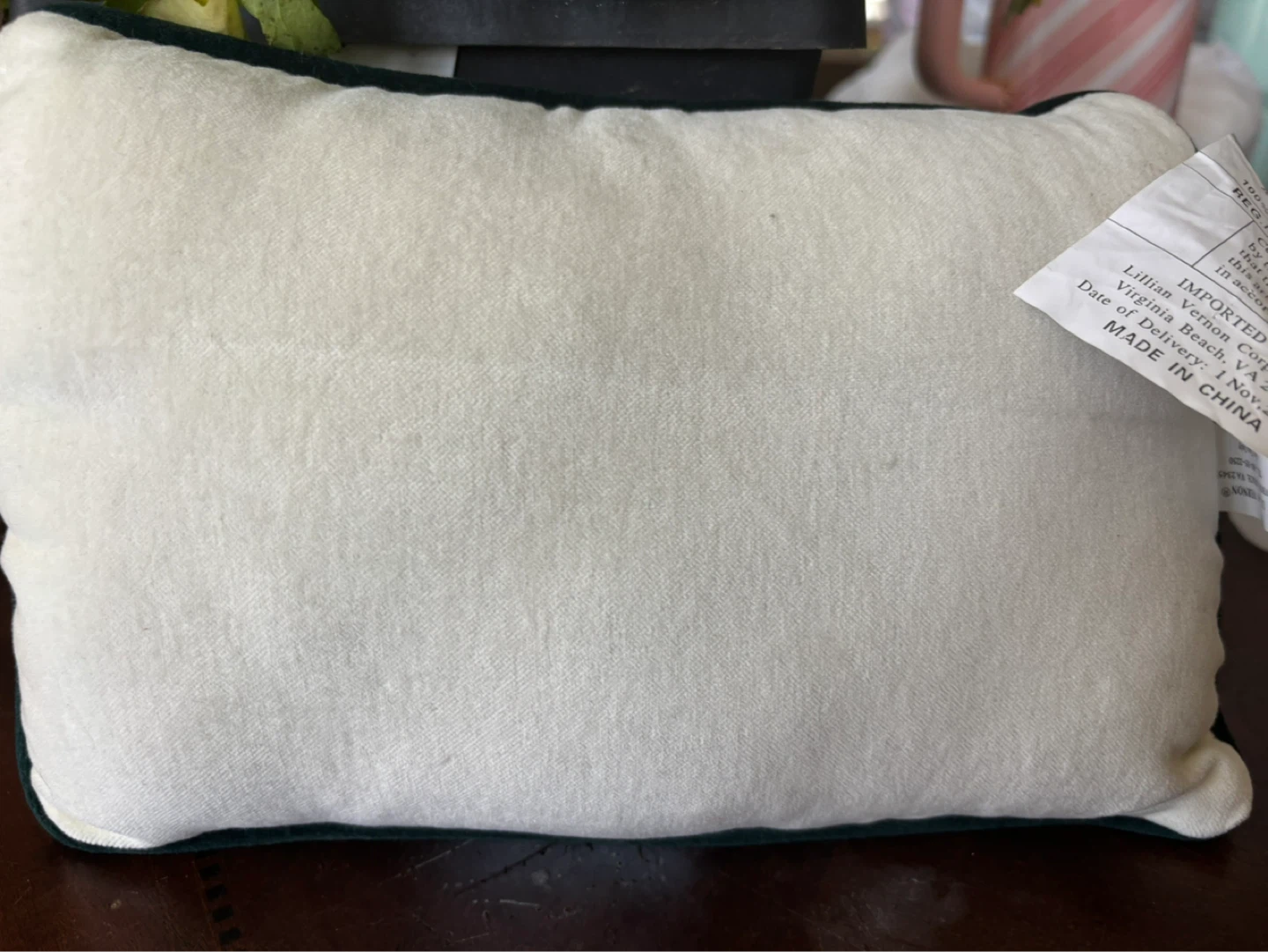 Embroidered "P.S. I Love You" Accent Pillow - photo 5