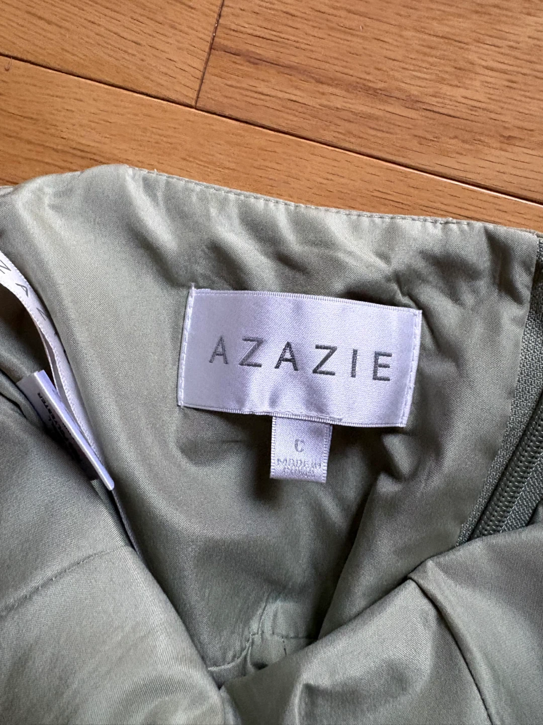 AZAZIE Sage Green Ruched Maxi Dress - photo 3