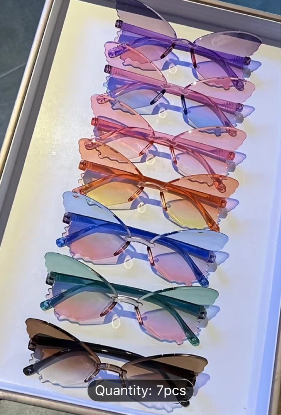7 Pairs Butterfly Sunglasses - photo 3
