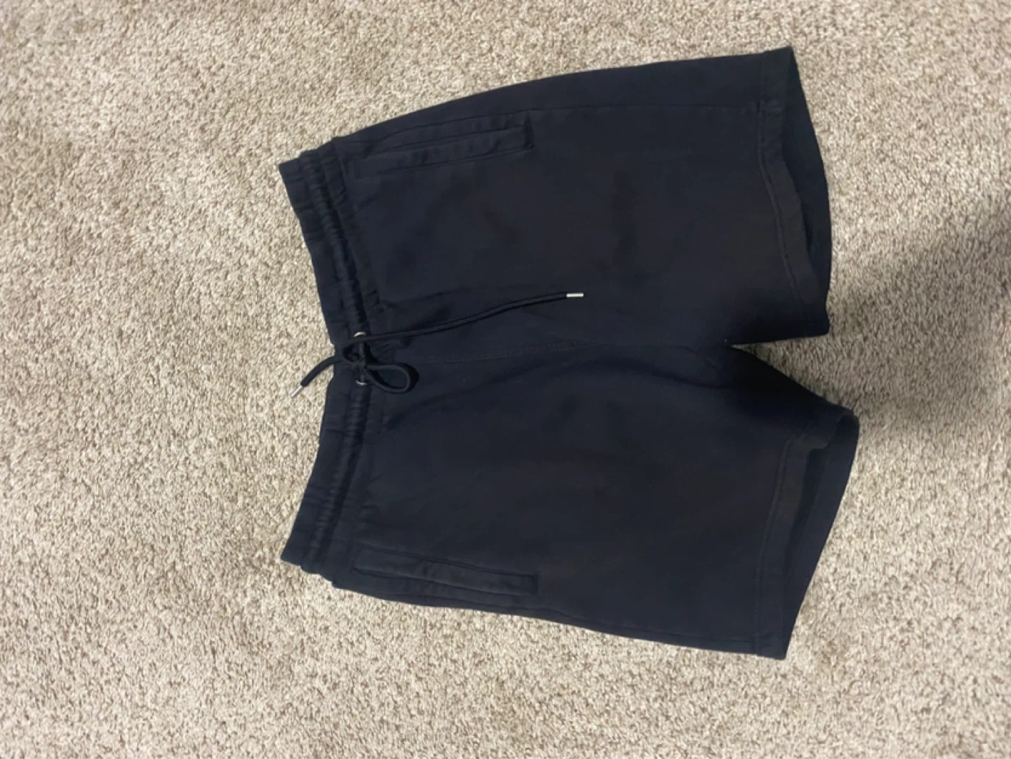 H&M Black Regular Fit Sweat Shorts - Size L