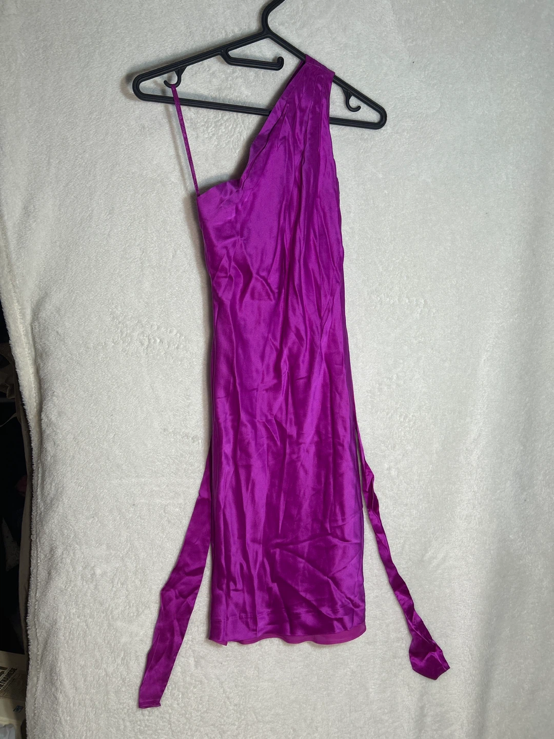 Zara Purple One-Shoulder Dress - XS