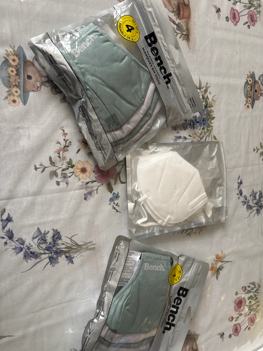 Bench Fabric Face Masks - Set of 4