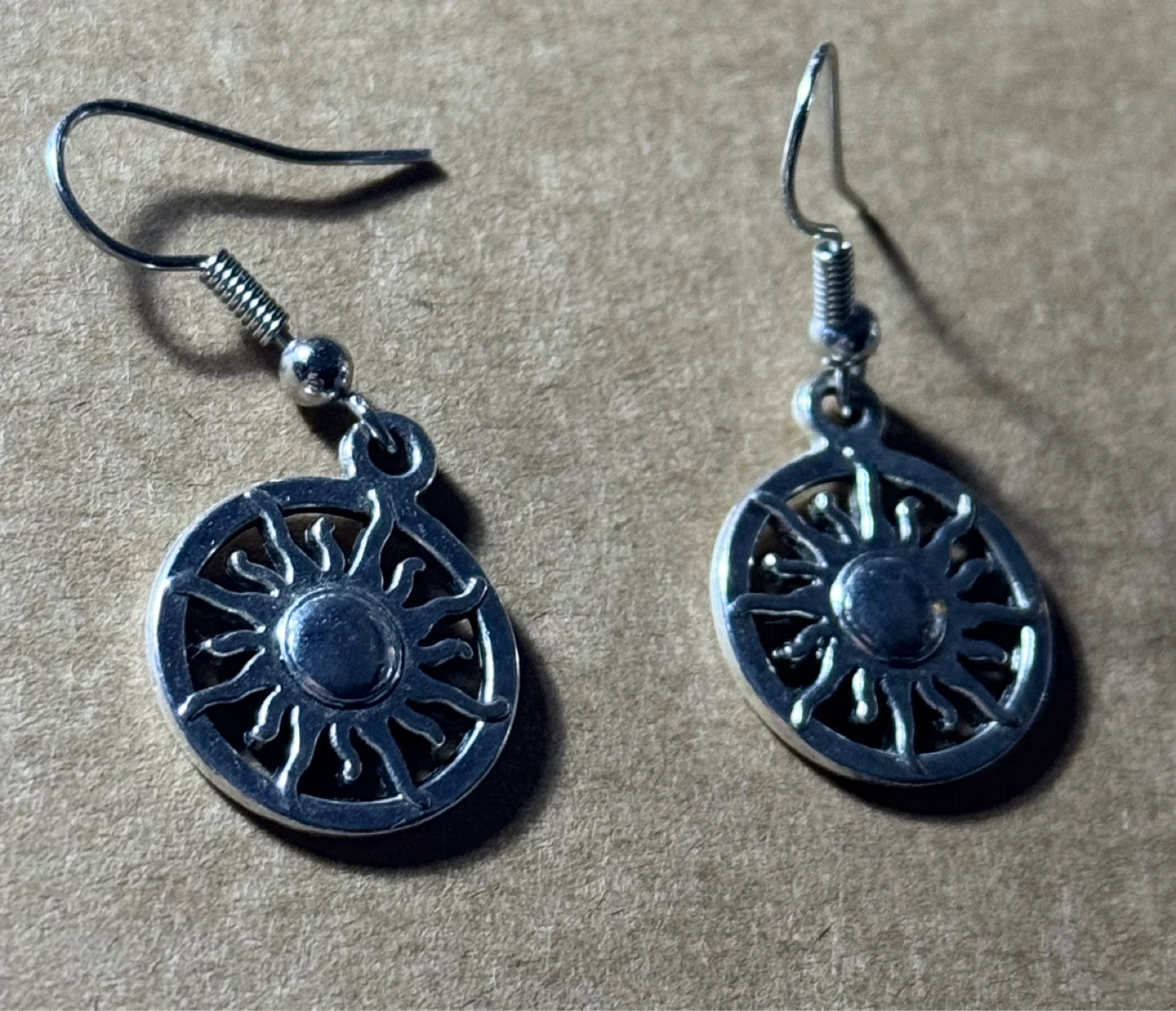 Celestial Sun Dangle Earrings
