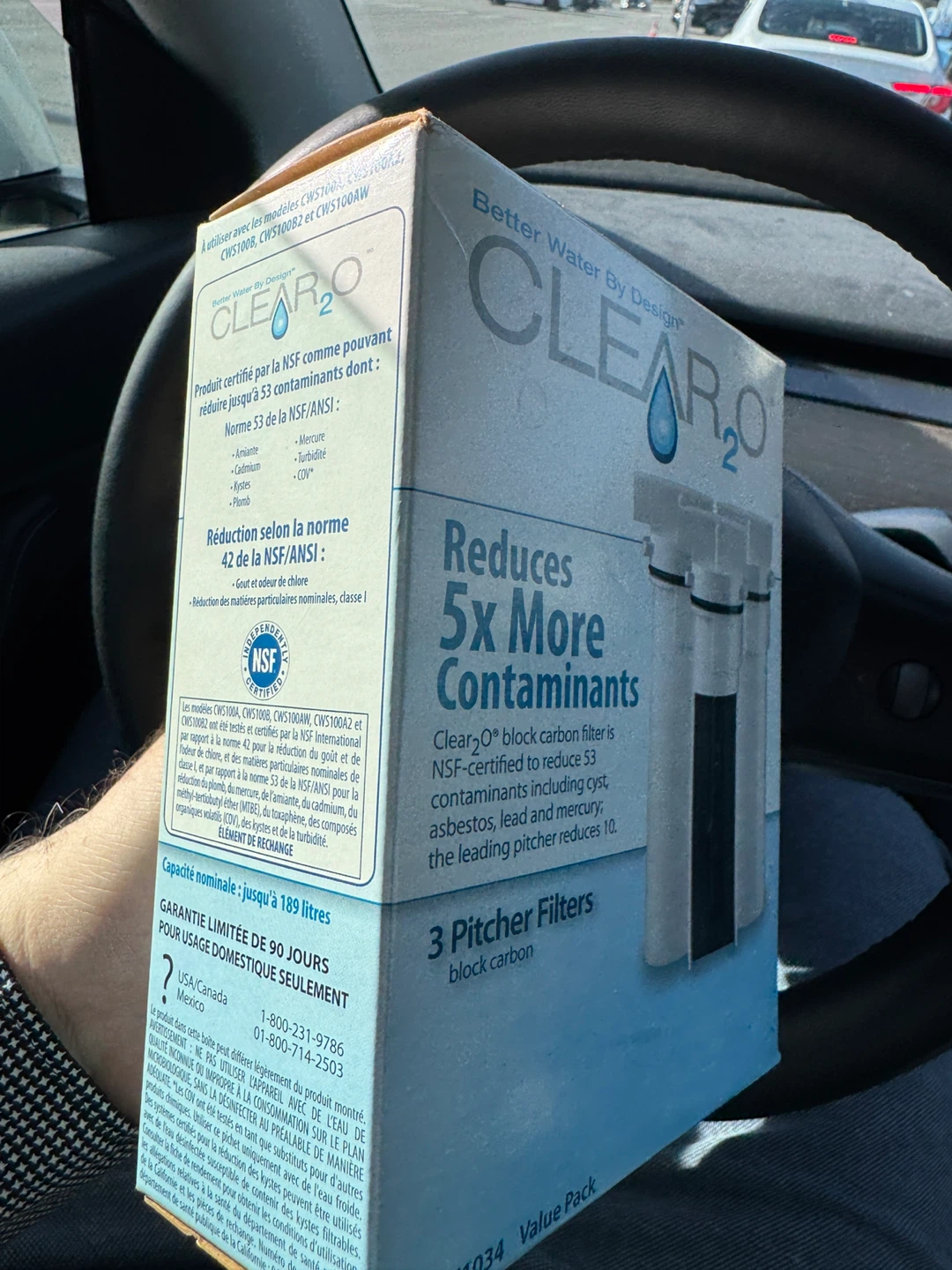 CLEARO2 3 Pitcher Filters Block Carbon Value Pack - photo 2