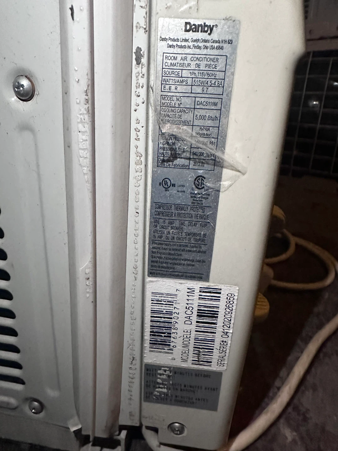 Danby DAC5111M Window Air Conditioner - 5,000 BTU - photo 2