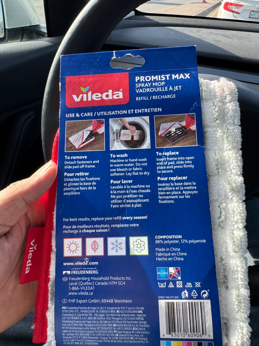 Vileda Promist Max Spray Mop Refill - photo 2
