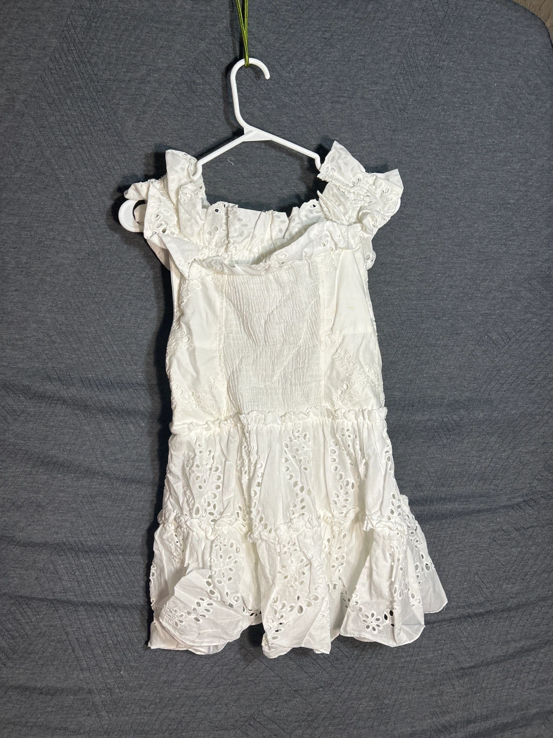 Zara White Broderie Anglaise Dress - XS - photo 2