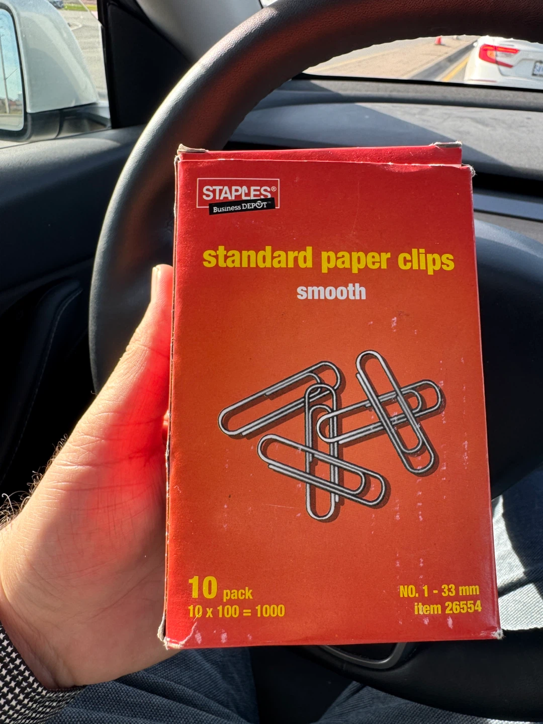 Staples Standard Smooth Paper Clips - 10 Pack