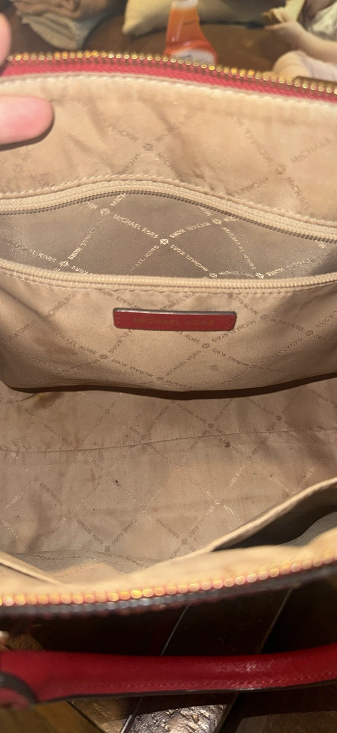 Michael Kors Red Leather Satchel Handbag - photo 2
