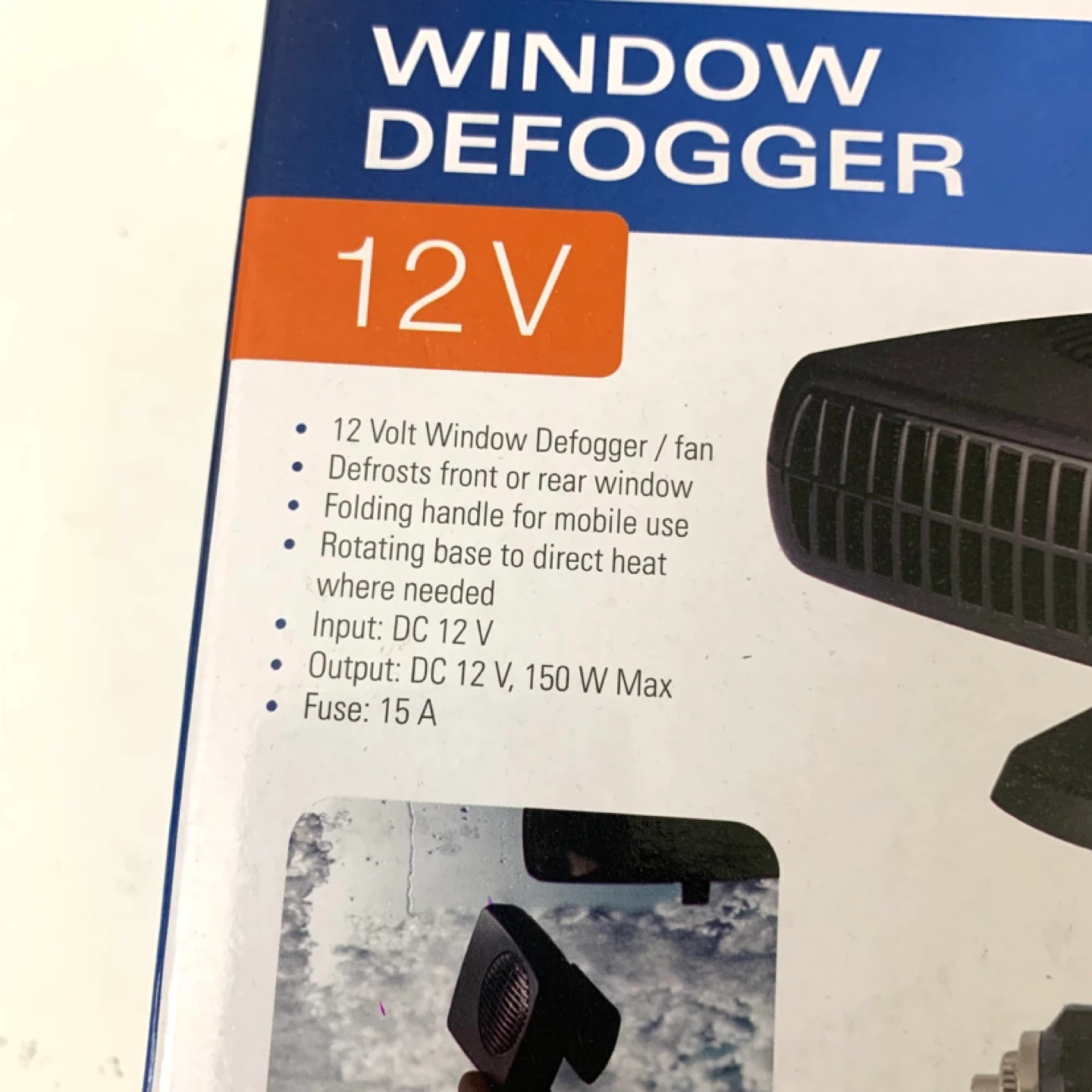 Car Defogger Heater Fan Window Defroster Portable 12V Auto - photo 2