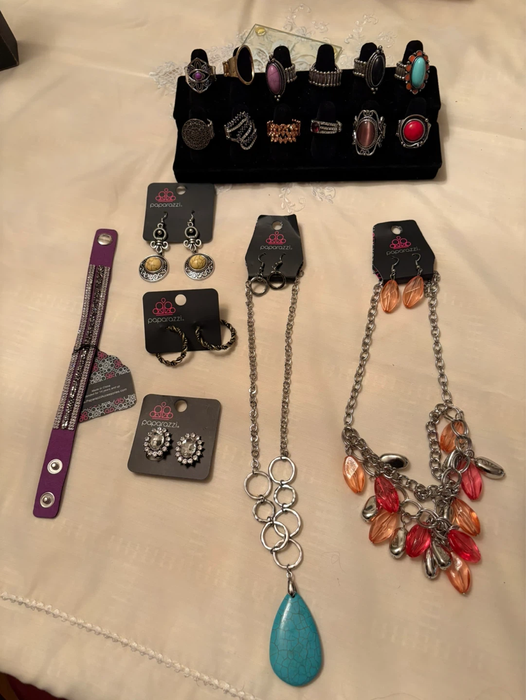 Paparazzi Jewelry Set - Assorted Rings, Earrings & Necklaces
