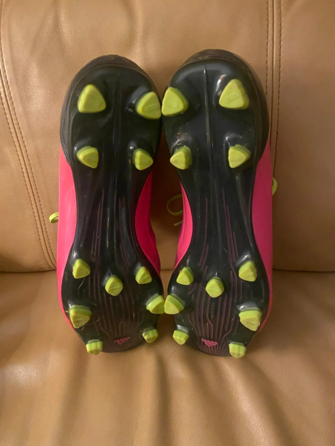 Adidas F50 Soccer Cleats Pink/Lime Green US Size 9 - photo 2