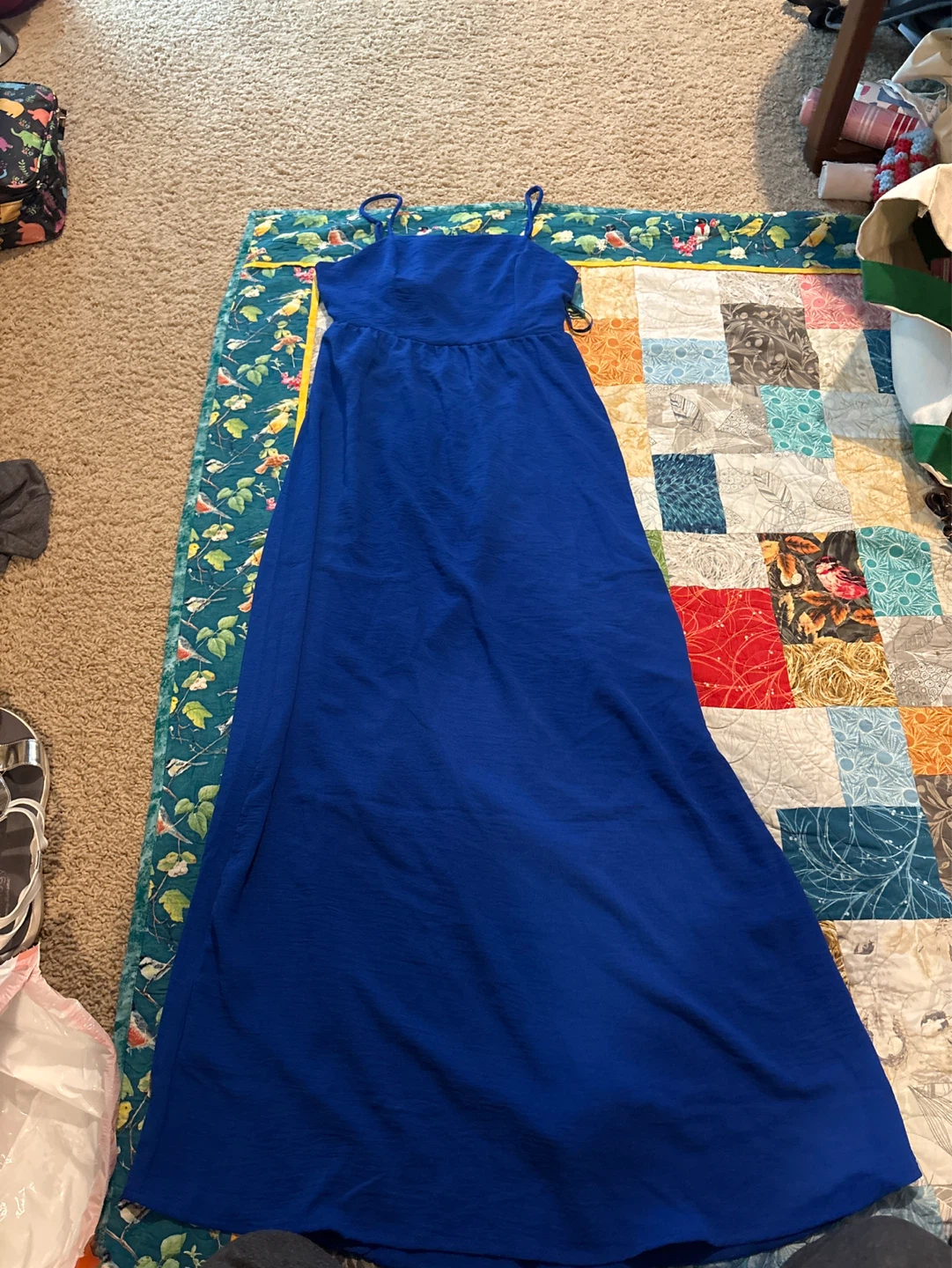 Monteau Blue Maxi Dress - Size M