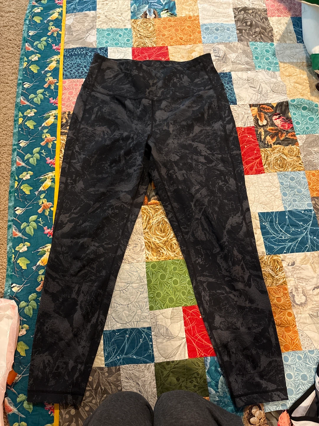 Lole Women's Leggings - Black Camo - Size L