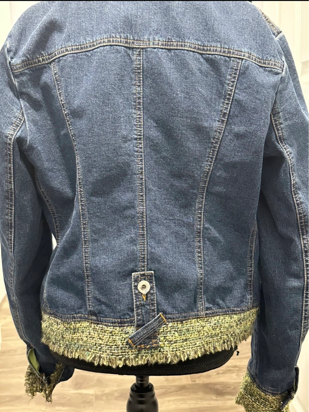 Dolce & Gabbana Denim Jacket with Tweed Trim - photo 3