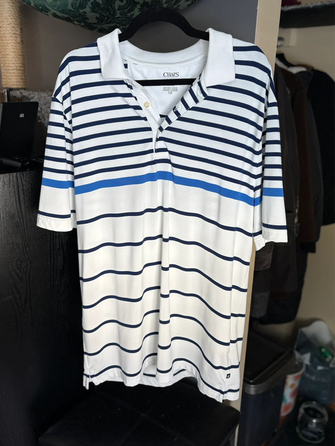 Chaps Men's Striped Polo Shirt