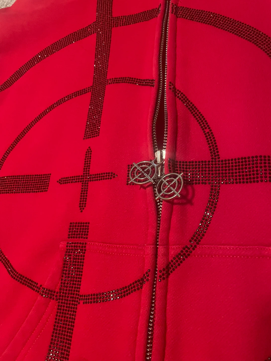 Red NAMED COLLECTIVE Zip-Up Hoodie - photo 3