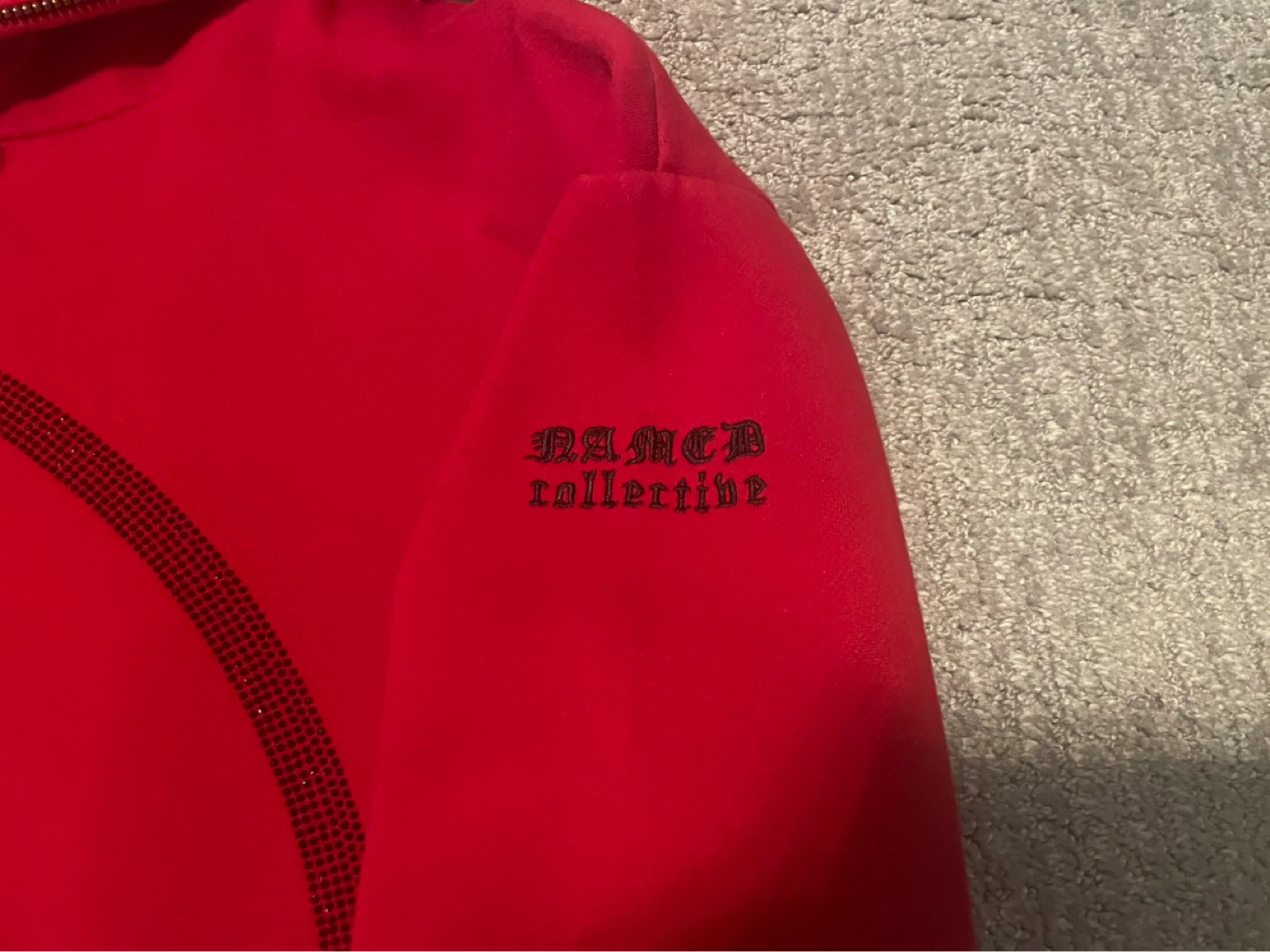 Red NAMED COLLECTIVE Zip-Up Hoodie - photo 4