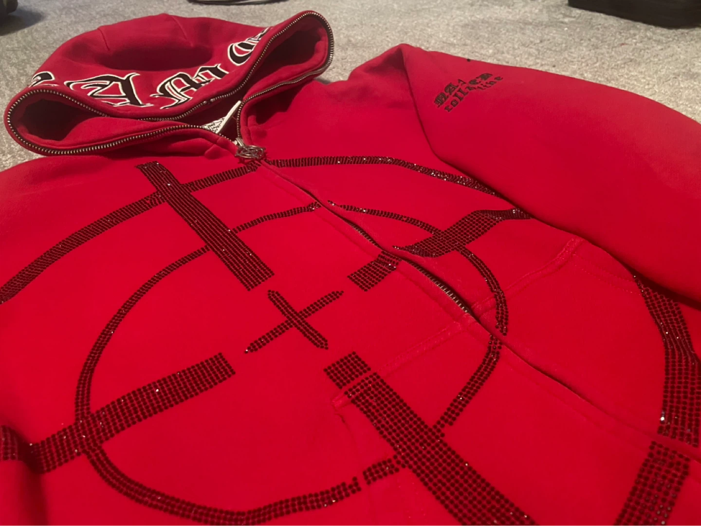 Red NAMED COLLECTIVE Zip-Up Hoodie - photo 2