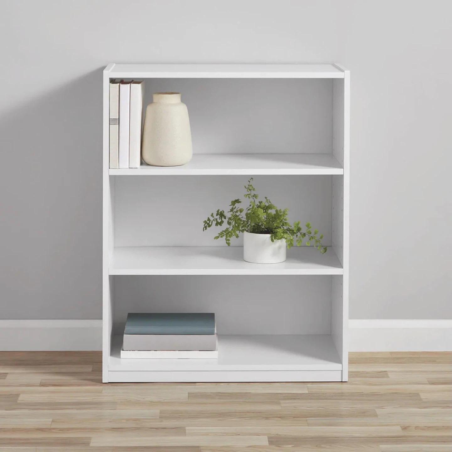 Mainstays 3 Shelf Bookcase White - photo 5
