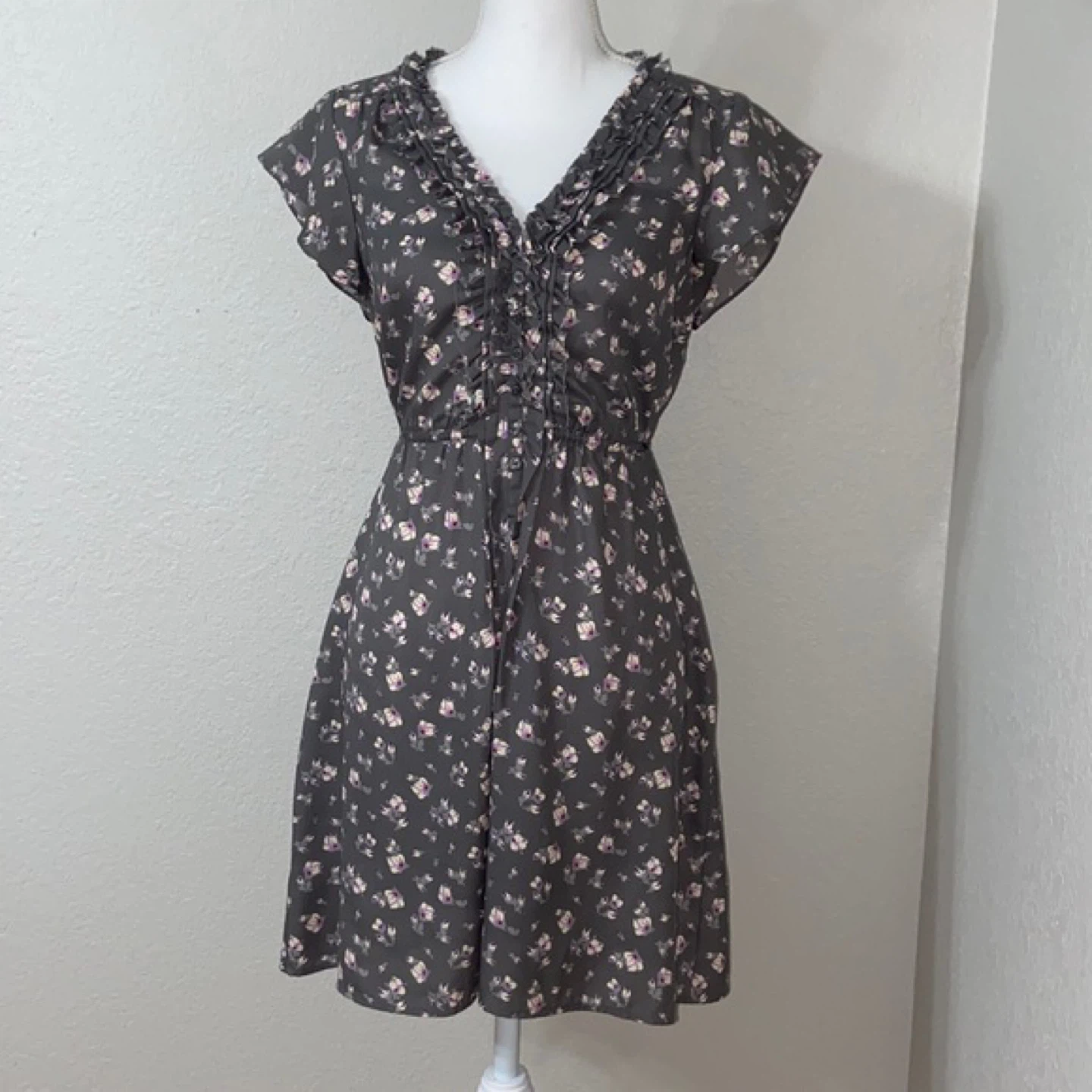 American Eagle Floral Prairie Dress
