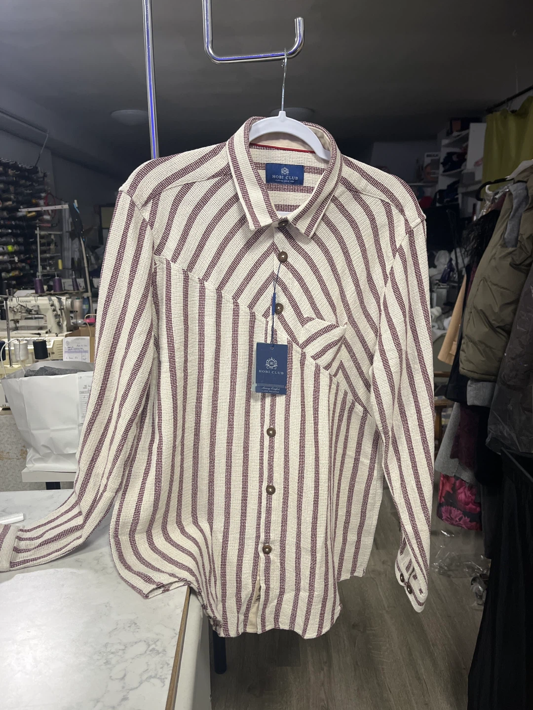 HOBI CLUB Striped Long-Sleeve Shirt