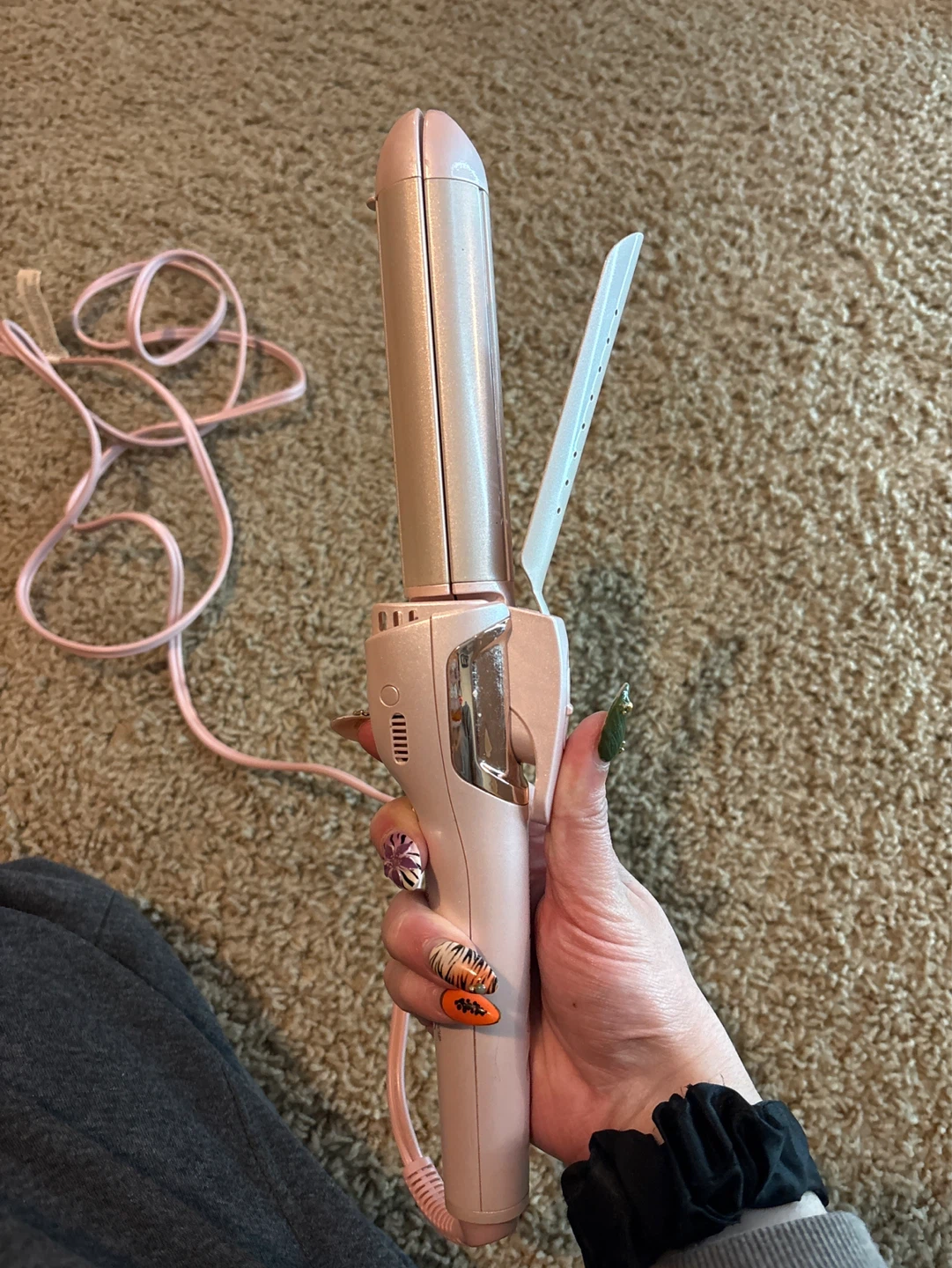 Smooth Wrap Pink Hair Curling/Straightening Duo Iron - photo 2