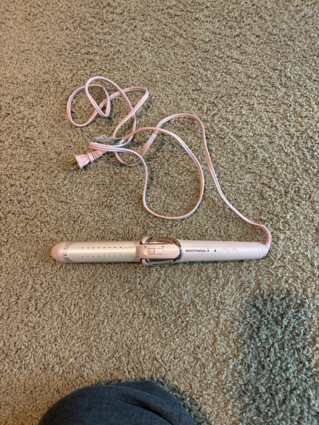 Smooth Wrap Pink Hair Curling/Straightening Duo Iron