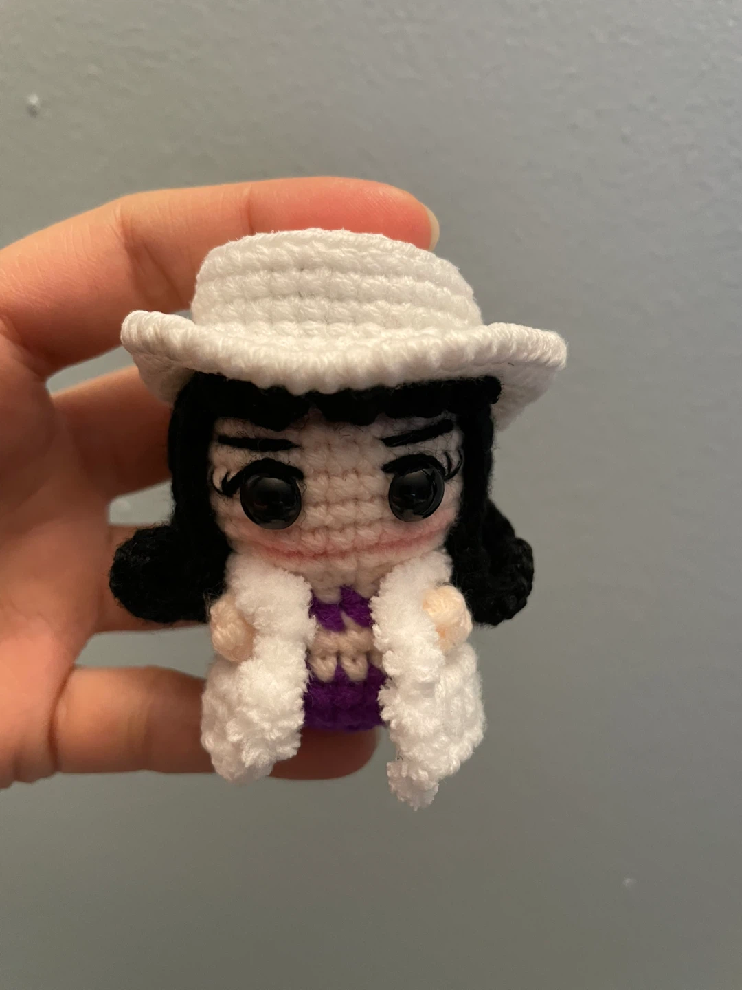 Nico Robin Handmade Crochet Doll Keychain