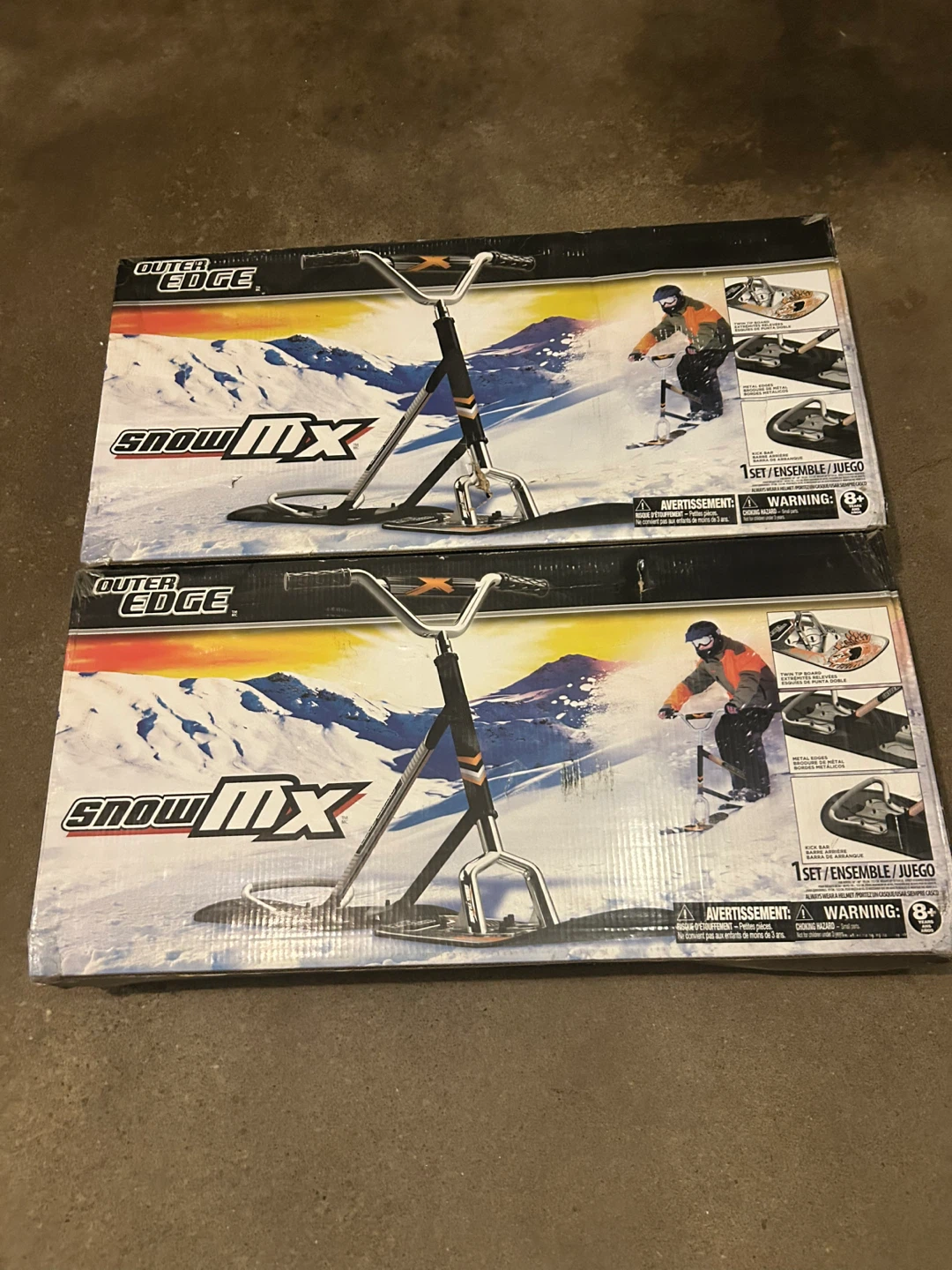 Outer Edge SnowMX Snow Scooters (2 Sets)