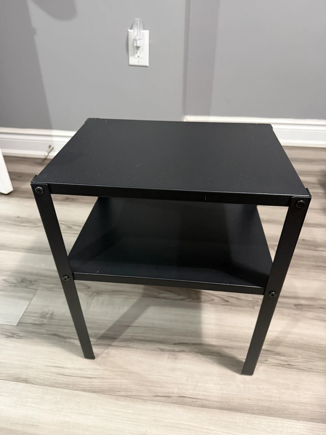 Black 2-Tier Side Table - photo 3