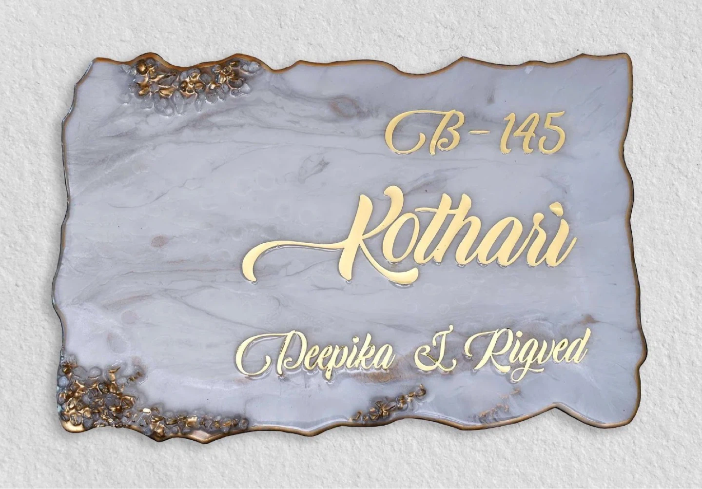Custom Resin House Name Plate