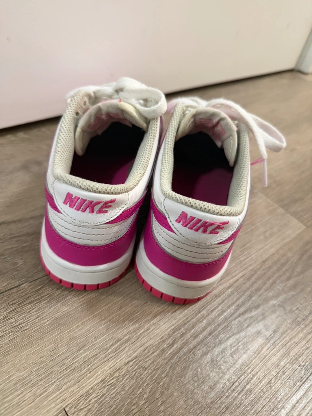 Nike Dunk Low White Pink Youth Sneakers - photo 4