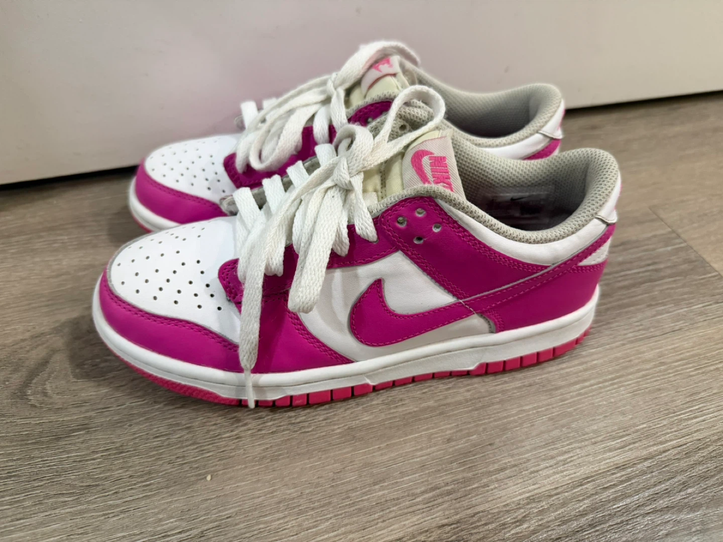 Nike Dunk Low White Pink Youth Sneakers