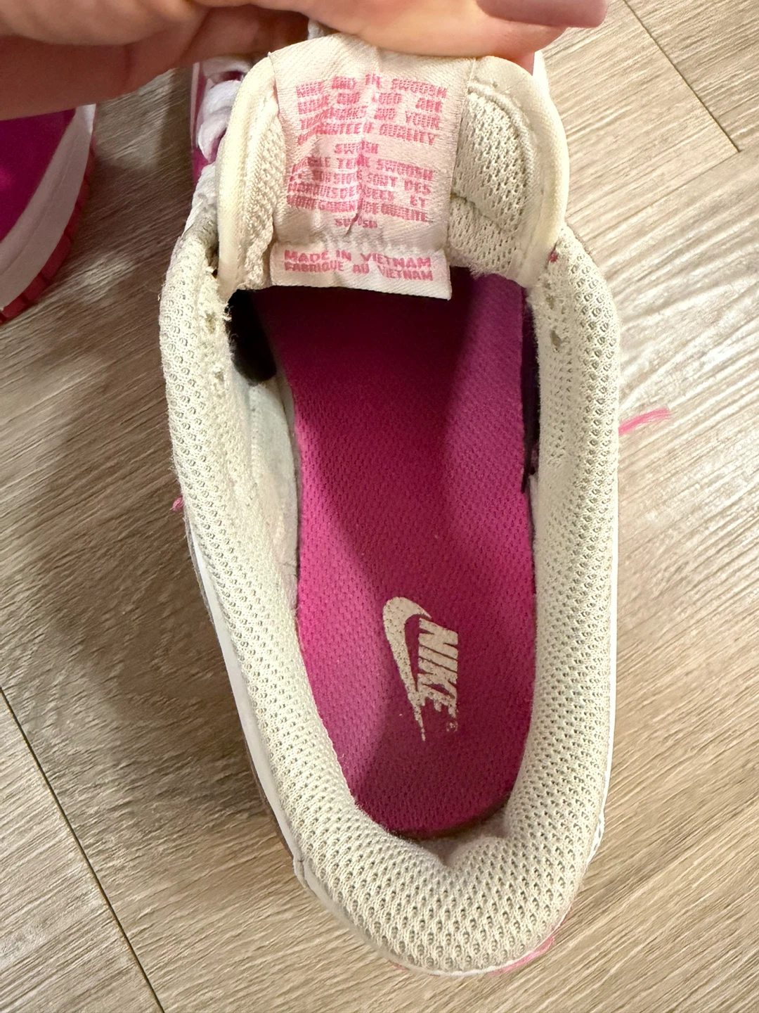 Nike Dunk Low White Pink Youth Sneakers - photo 5